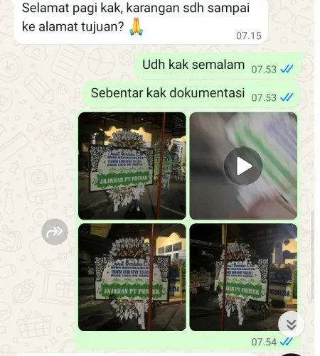 Pengiriman Papan Bunga Selamat Kebon Melati