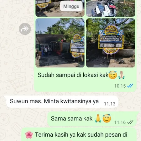 Pengiriman Papan Bunga Duka Kebon Melati