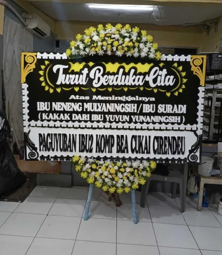 Papan Bunga Duka Kebon Melati