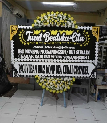 Papan Bunga di Kebon Melati